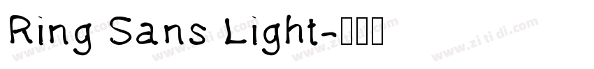 Ring Sans Light字体转换